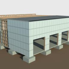 PLANS Hangar 1000 M² Batiments industriels bétons bois Construction